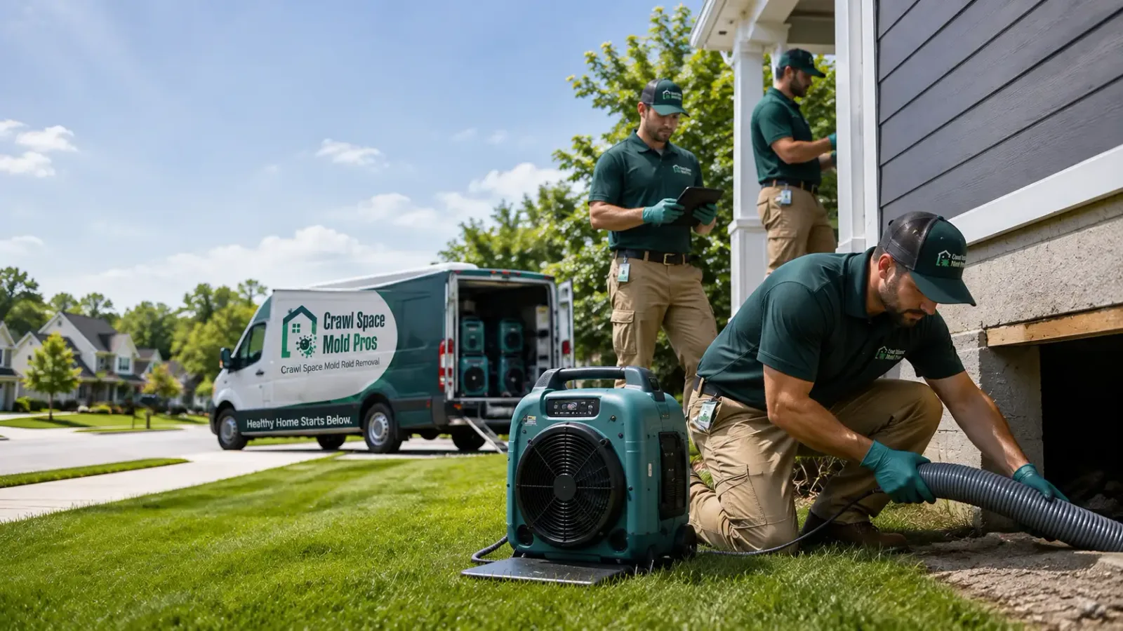 Crawl Space Mold Removal in Bowdon, ND